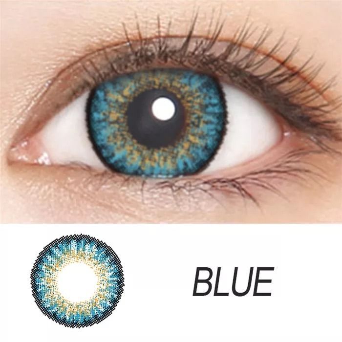 Monthly Colored Contact Lenses Zero Power - Blue