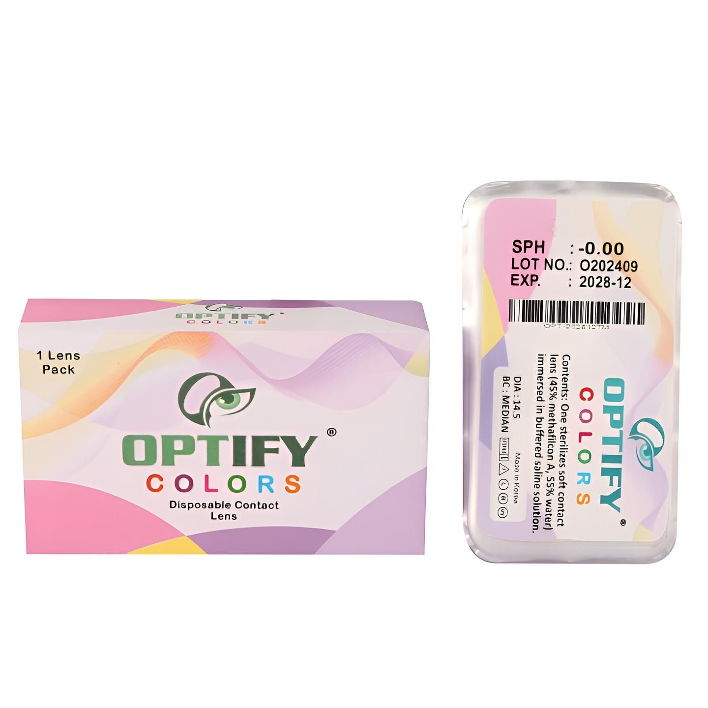 Monthly Colored Contact Lenses Zero Power - Brown