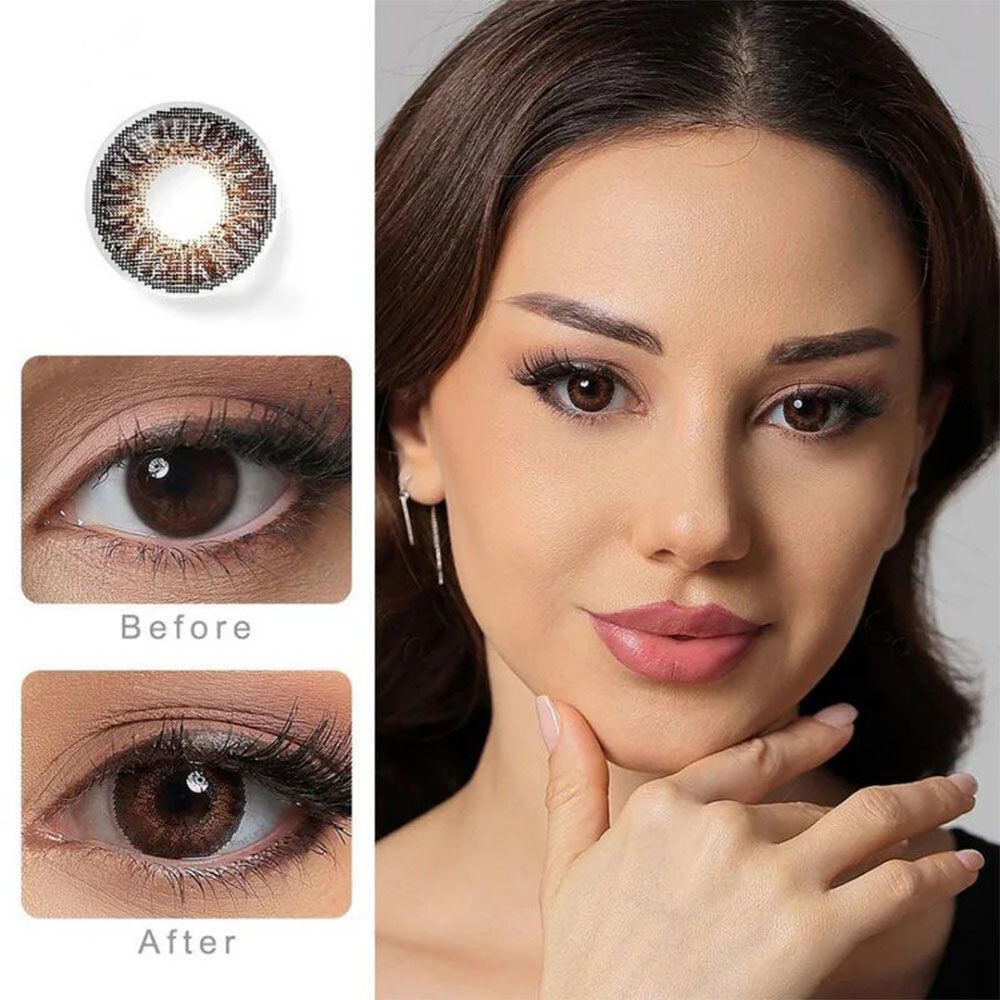 Premium Colored Contact Lenses Zero Power - Brown