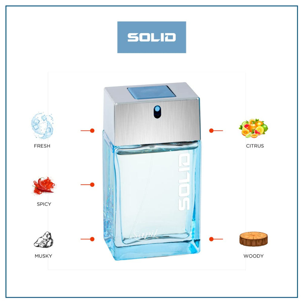 Solid Blue Eau De Toilette For Men