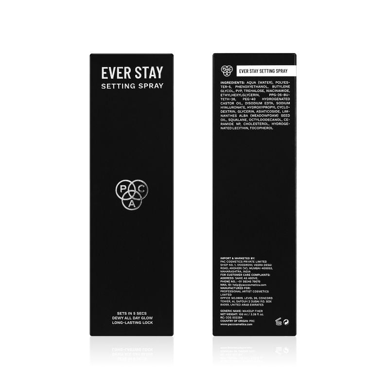 Ever Stay Setting Spray - Dual Film-Forming Fine Mist, No Gas, Long-Hour Makeup Hold