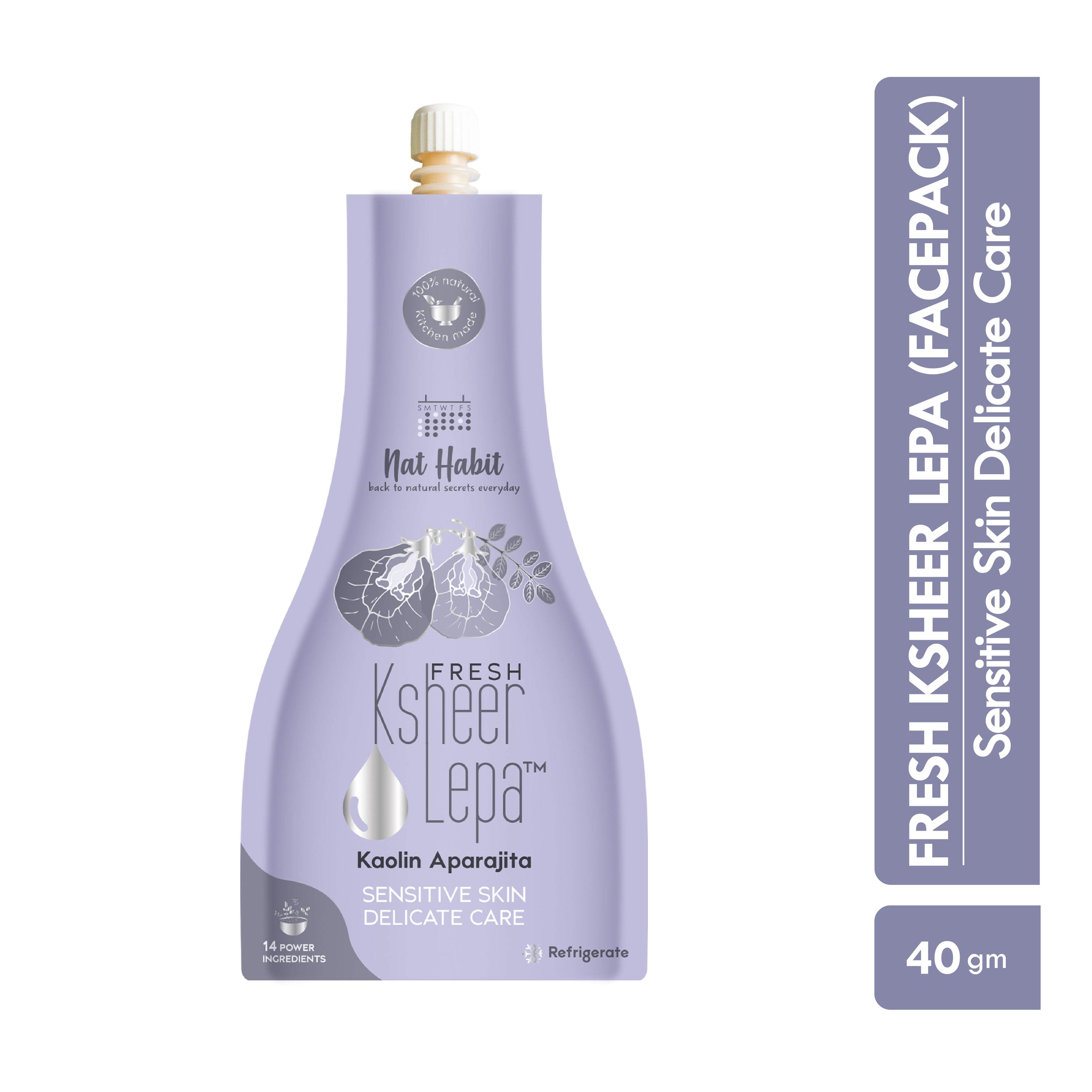 Kaolin Aparajita Ksheer Lepa, Face Mask for Sensitive Skin Delicate Care, Ayurvedic Pack