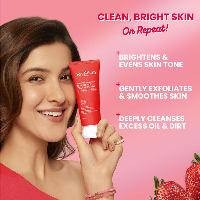 Strawberry Bright Niacinamide Gel Face Wash