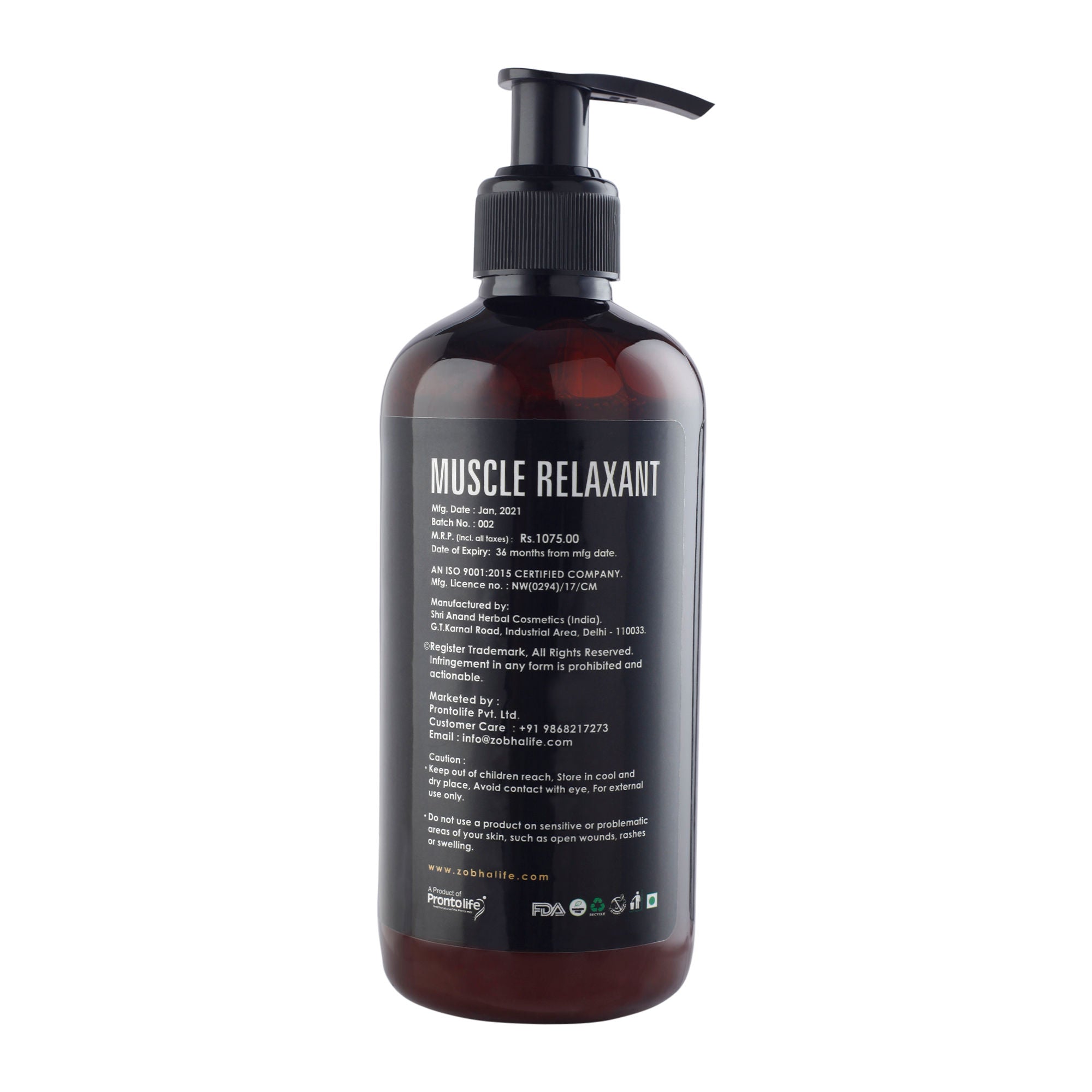 Muscle Relaxant Body Wash