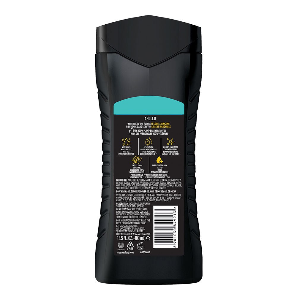 Apollo 3 In 1 Body, Face & Hair Wash For Men