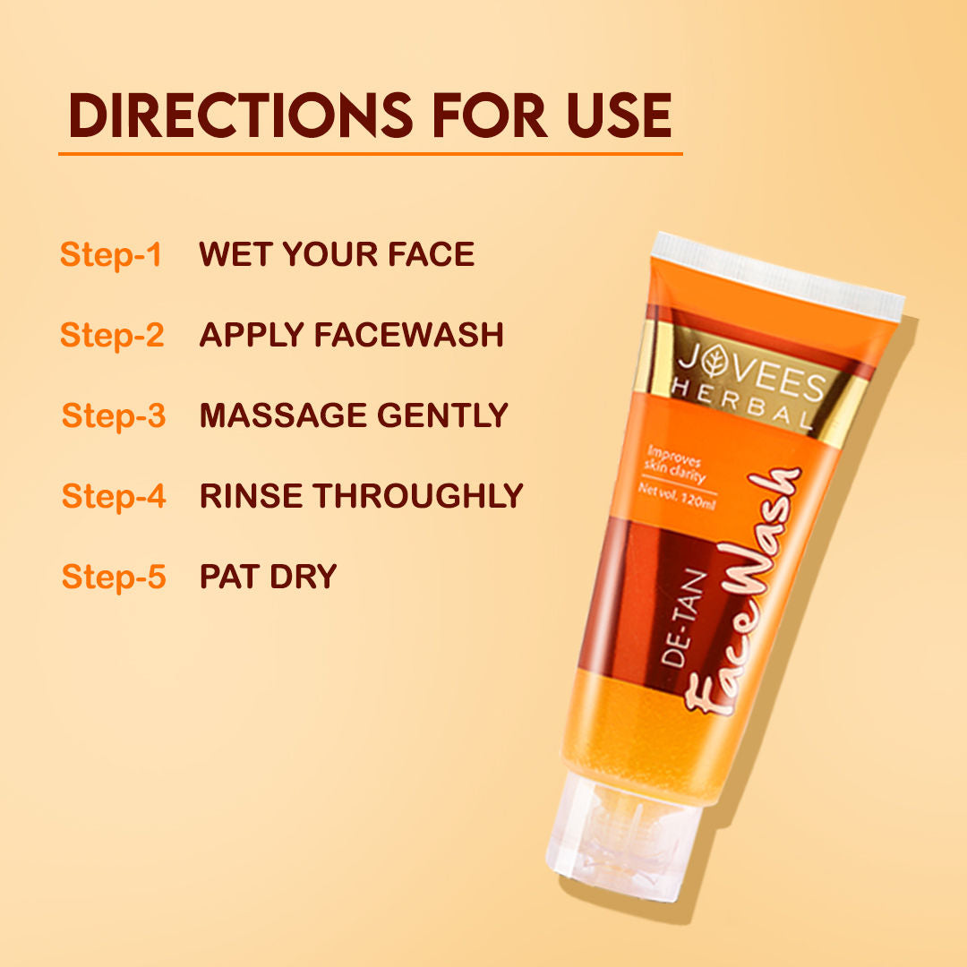 Herbal Detan Facewash For Glowing, Brightening And Even Toned Skin