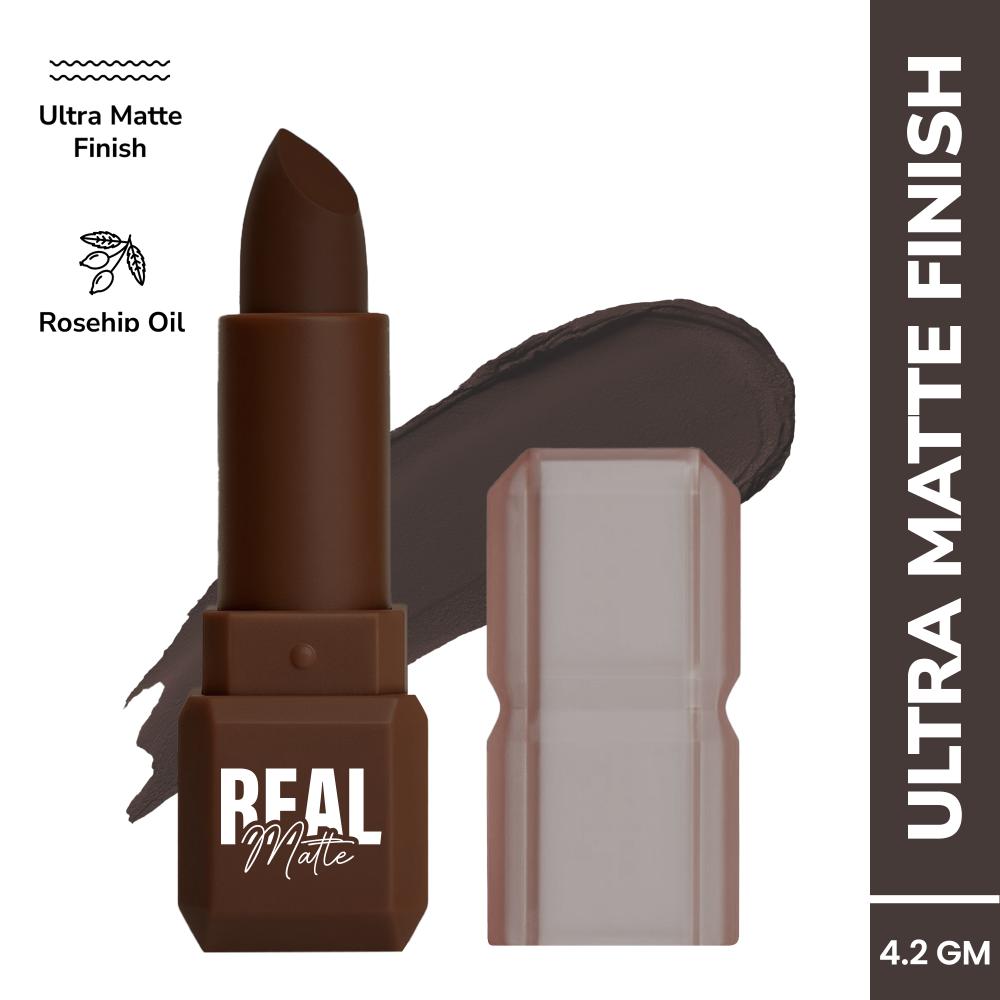 Real Matte Lipstick Long Lasting & Enriched - 07 Espresso Shot