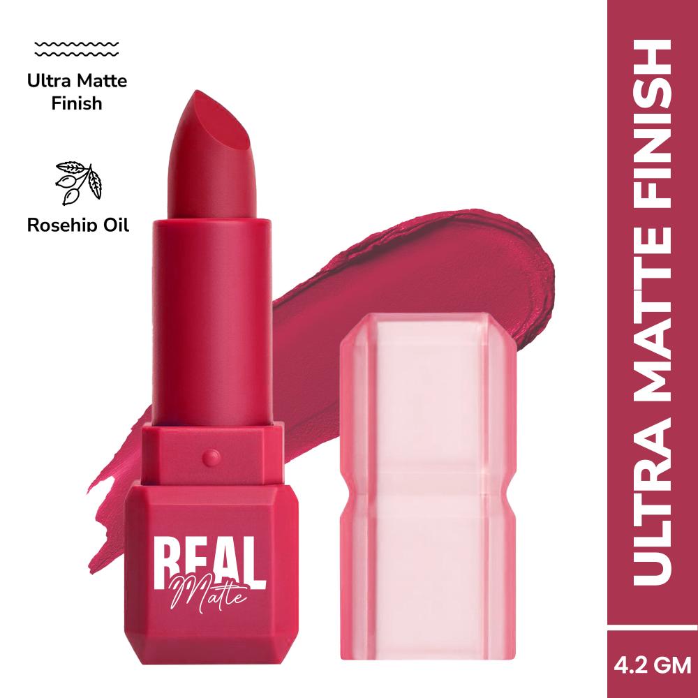 Real Matte Lipstick Long Lasting & Enriched - 14 Rose Petal