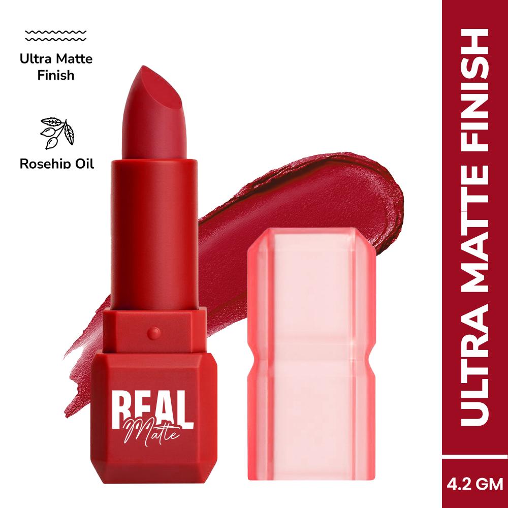 Real Matte Lipstick Long Lasting & Enriched - 16 English Red