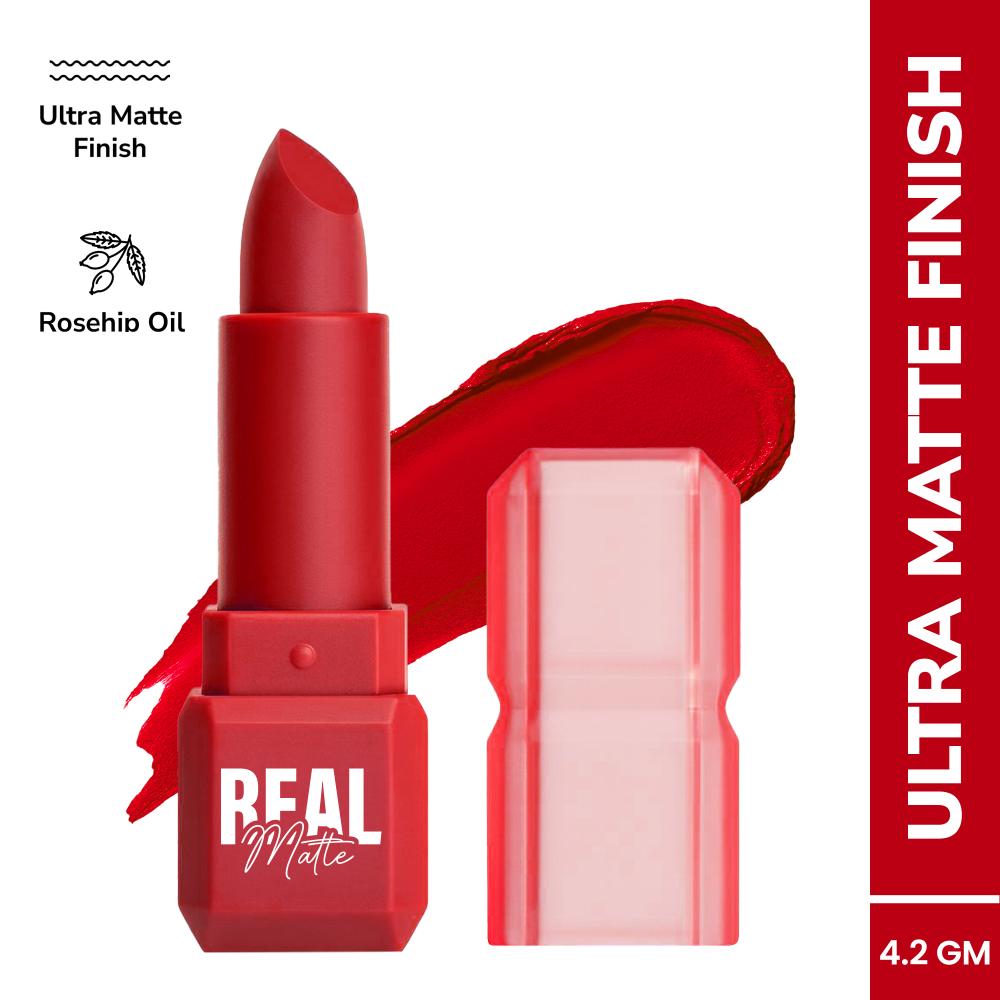 Real Matte Lipstick Long Lasting & Enriched - 17 Carnation Red
