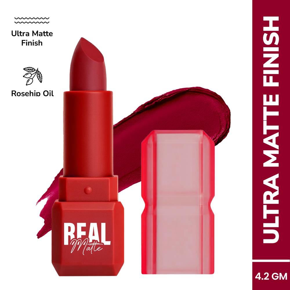 Real Matte Lipstick Long Lasting & Enriched - 18 Love Red