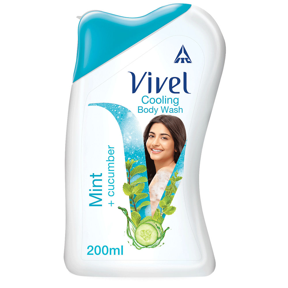 Body Wash, Mint & Cucumber, Cooling & Moisturising Shower Creme - 200ml