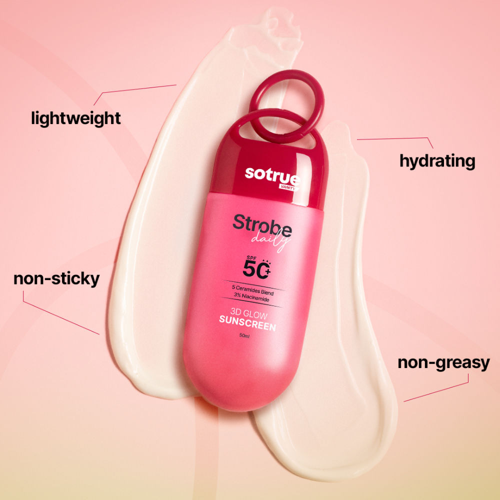 Daily Strobe Cream for Radiant Glowing Skin, Hydrating Dewy Base with Instant Glow
