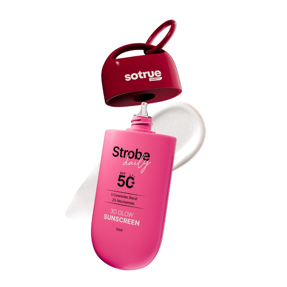 Daily Strobe Cream for Radiant Glowing Skin, Hydrating Dewy Base with Instant Glow