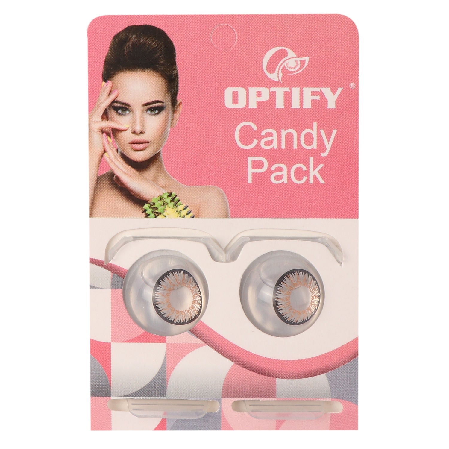 Candy Pack Colored Contact Lenses Zero Power - Grey