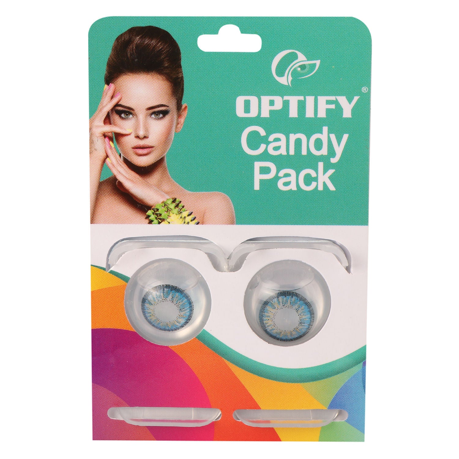 Candy Pack Colored Contact Lenses Zero Power - Sky Blue