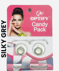 Candy Pack Colored Contact Lenses Zero Power - Silky Grey