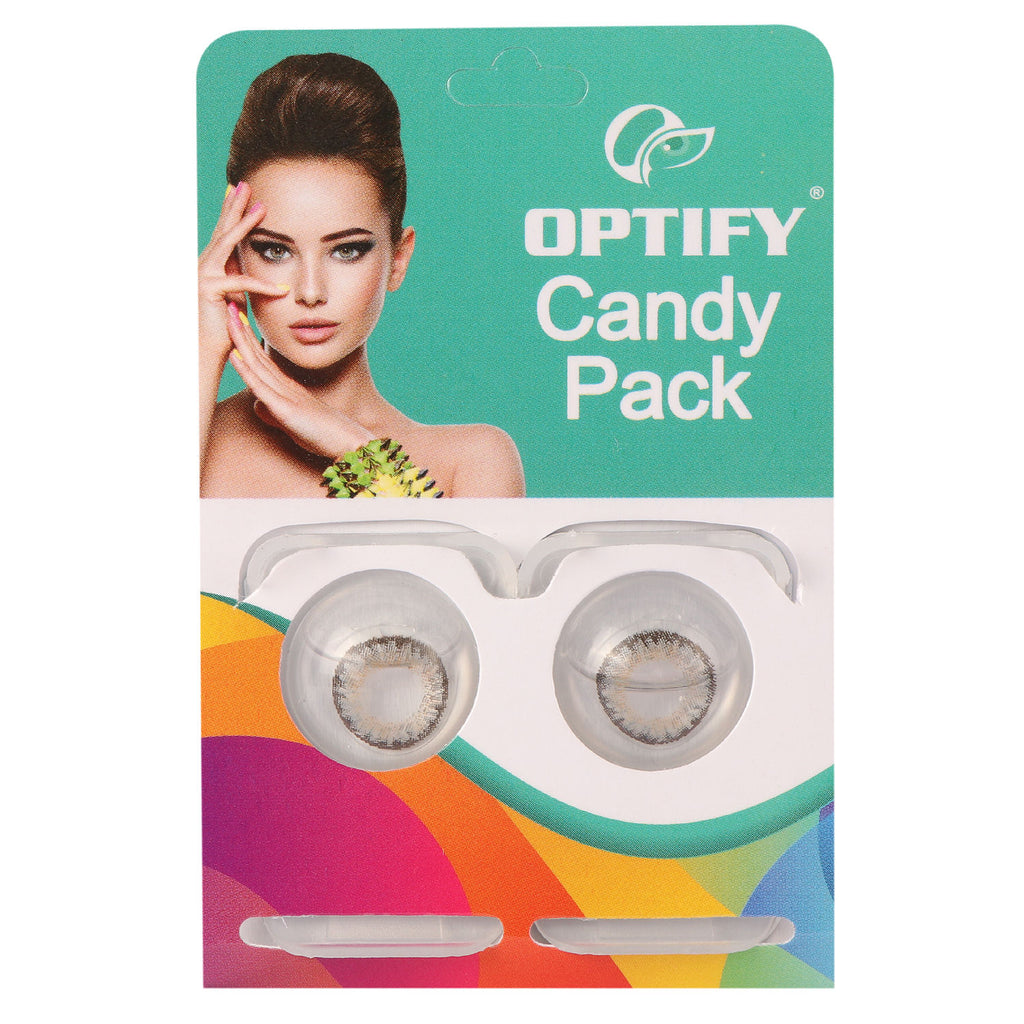 Candy Pack Colored Contact Lenses Zero Power - Mistry Gray