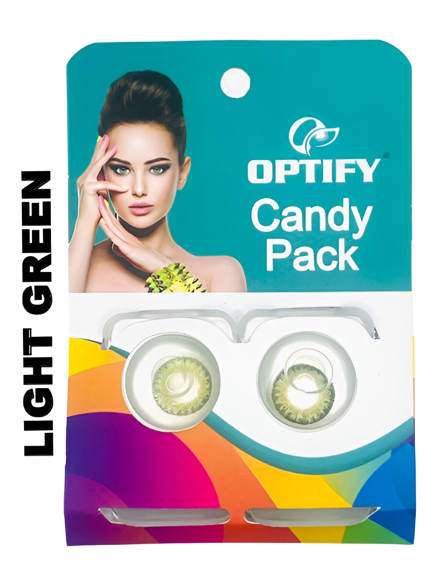 Candy Pack Colored Contact Lenses Zero Power - Light Green