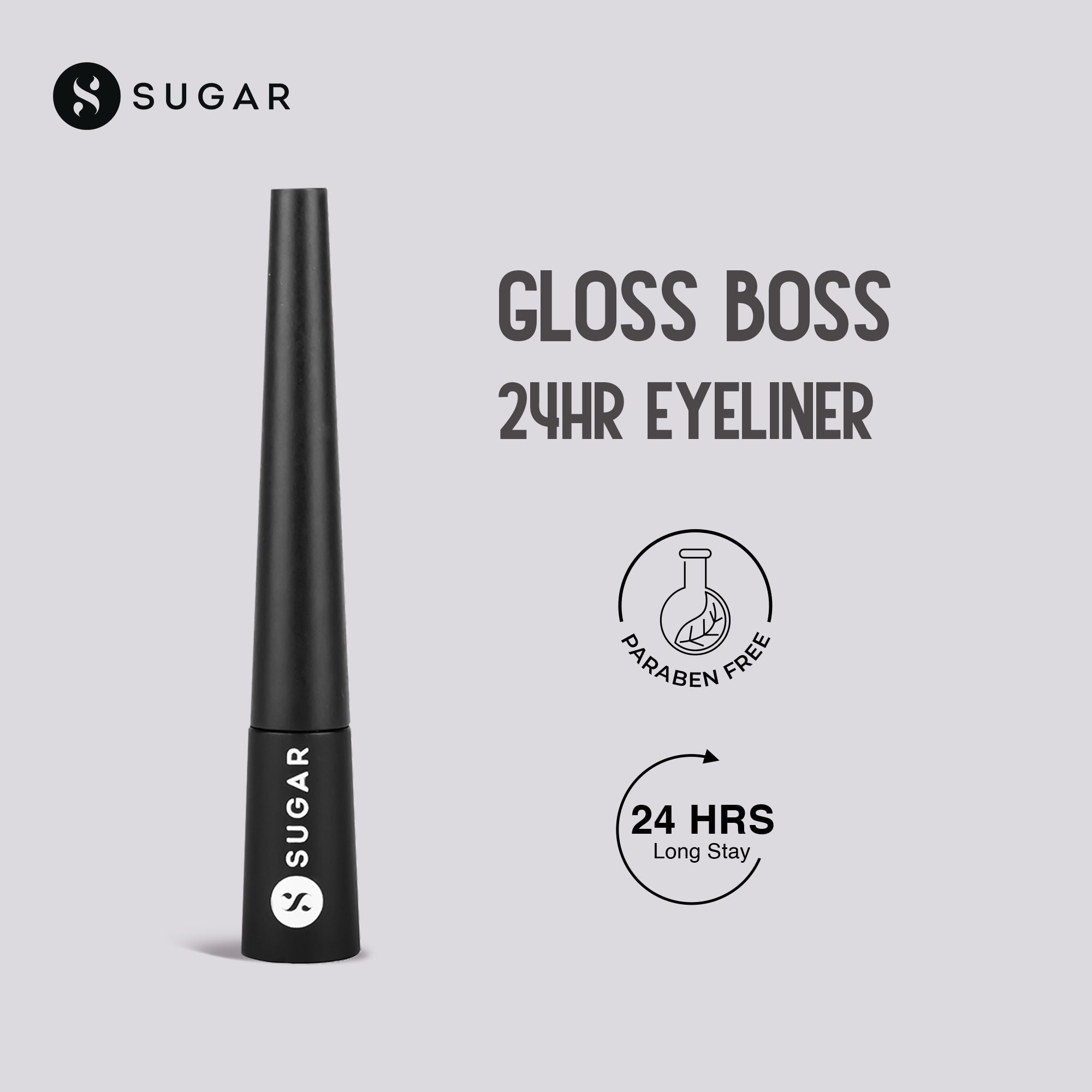 Gloss Boss 24HR Eyeliner - 01 Back In Black