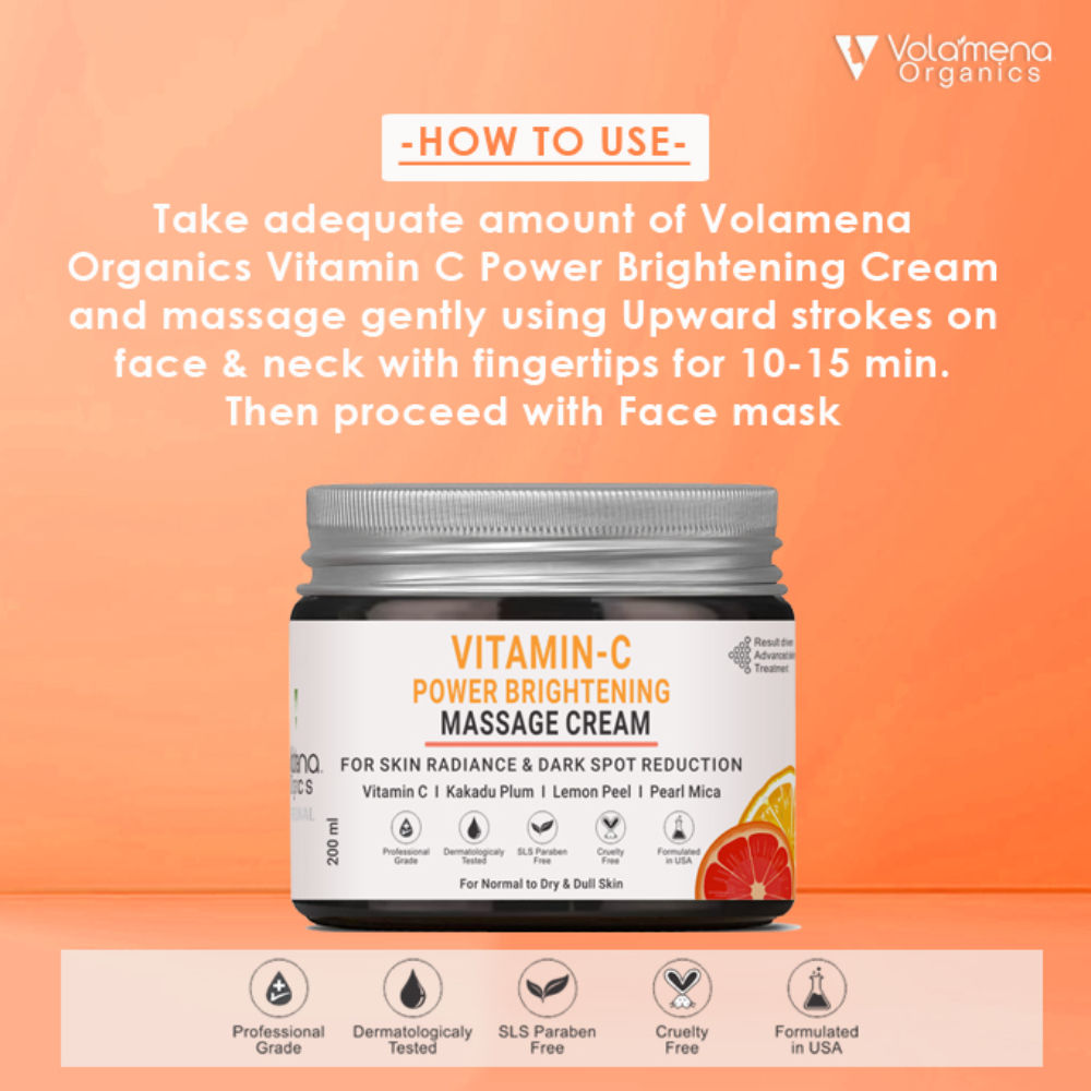 Organics Vitamin C Power Brightening Massage Cream