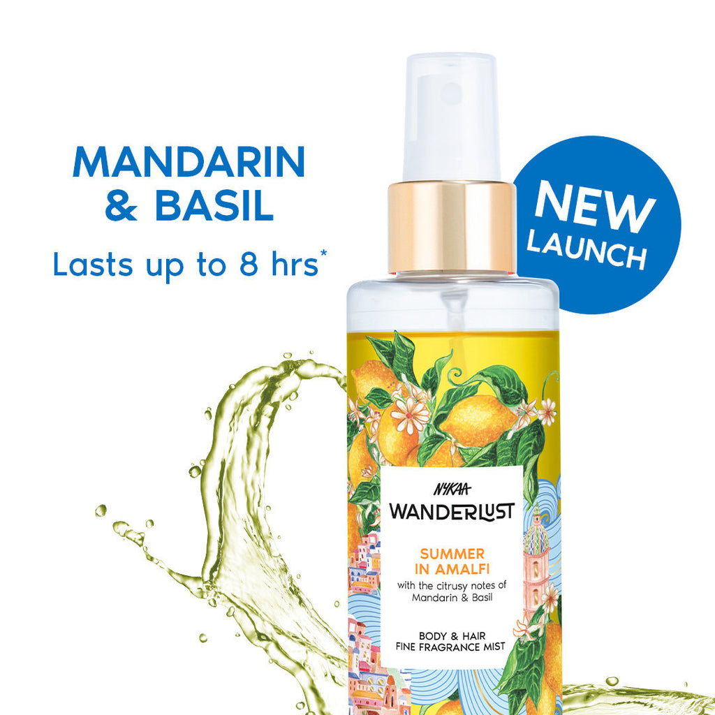 Nykaa Wanderlust French Lavender Perfume Body & Hair Mist, Long-lasting Fragrance - Summer In Amalfi