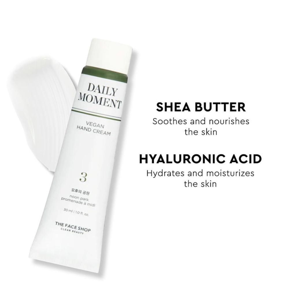 Non-Greasy Korean Vegan Hand Cream - Noon Park With Hyaluronic Acid