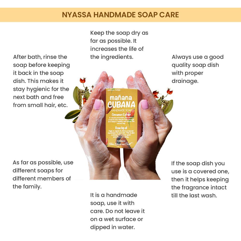 Manana Cubana Soap | Cinnamon & Rosehip Oil | Woody Fragrance | 150g