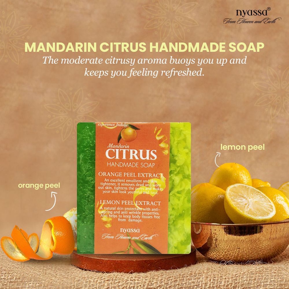 Mandarin Citrus Soap | Orange & Lemon Extracts | Smooth Skin | All Skin Types | 150g