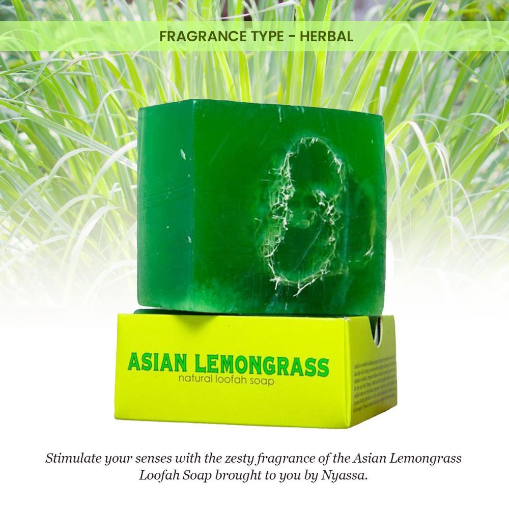 Lemongrass Loofah Soap | Natural Exfoliating | Zesty Fragrance, Cruelty-Free | 150g