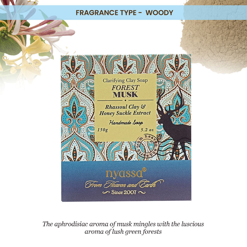 Forest Musk Soap | Honeysuckle & Almond Oil | Musky Fragrance | All Skin Types | 150g
