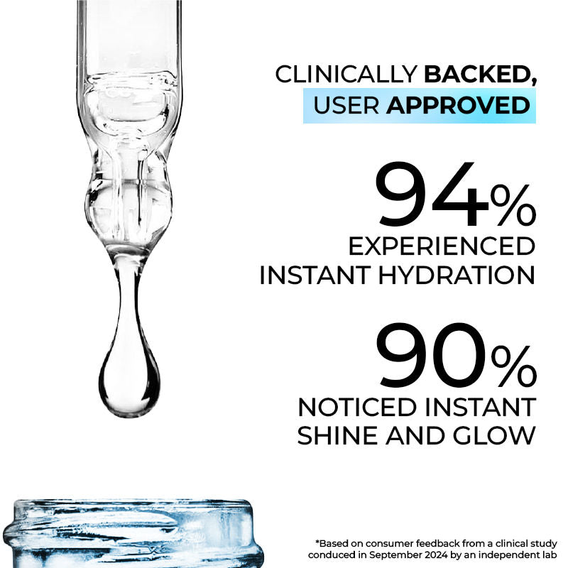 Hydrate & Shine Face Serum With 11% Hyaluronic Acid Complex For Brightening, 48 Hr Hydration