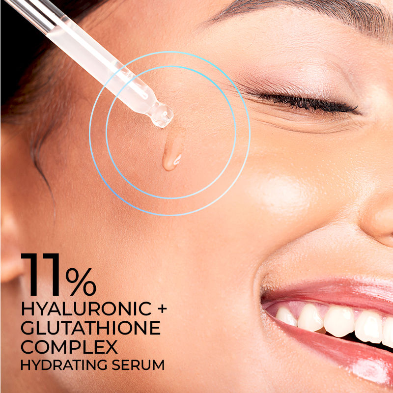 Hydrate & Shine Face Serum With 11% Hyaluronic Acid Complex For Brightening, 48 Hr Hydration