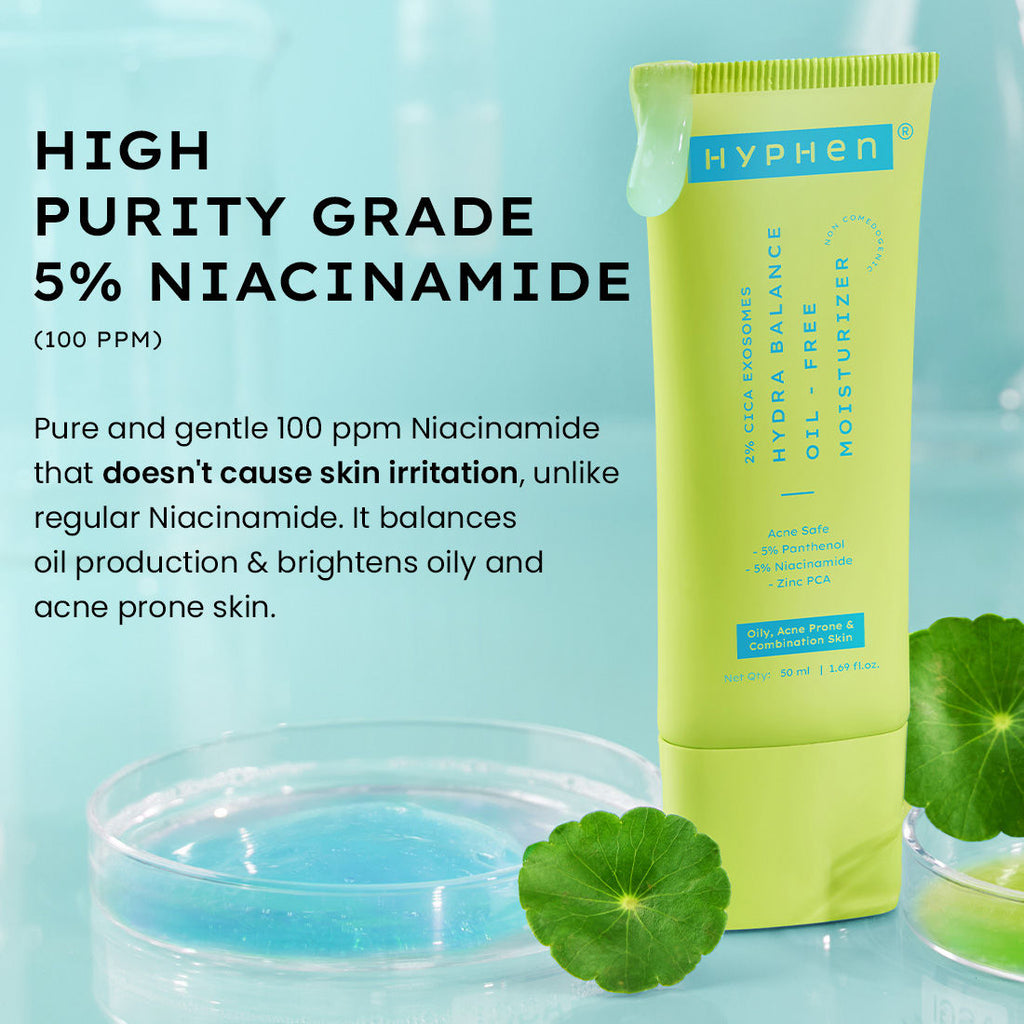 2% Cica Exosome Oil-Free Moisturizer 5% Niacinamide Controls Oil Non-sticky, Light Gel