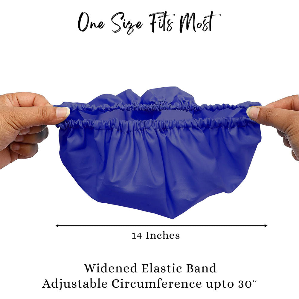 Eco Friendly Reusable Shower Cap - Blue