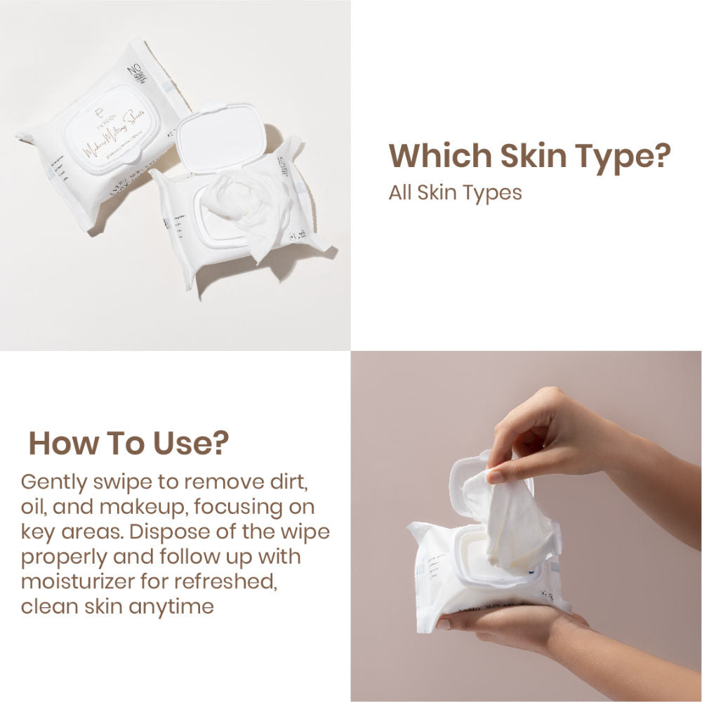 Personal Touch Serum Infused Makeup Remover Wipes for Waterproof Makeup - 30 Wipes