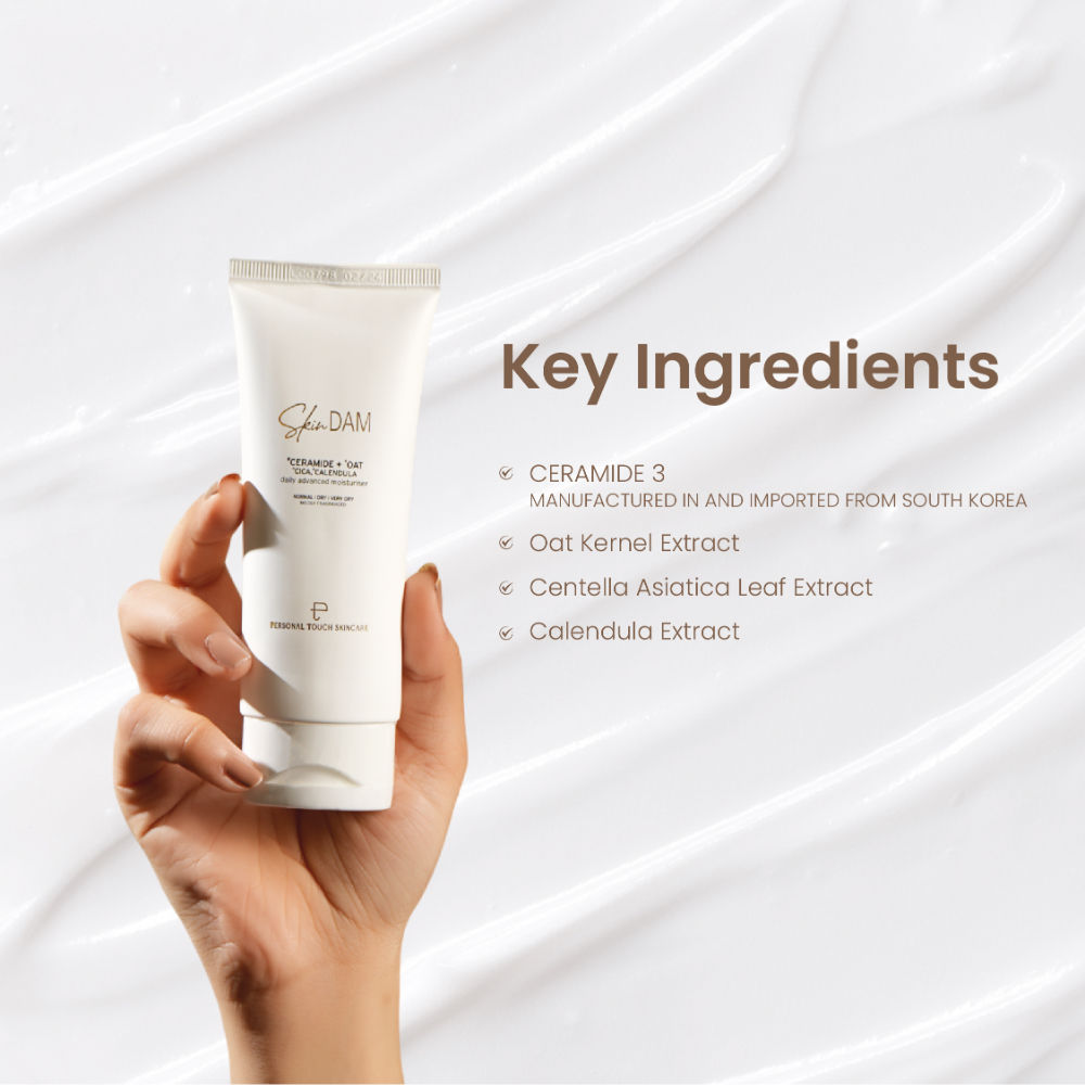 Personal Touch SkinDam Ceramide Moisturizer for Dry & Sensitive Skin,Hydrating & Barrier Repair