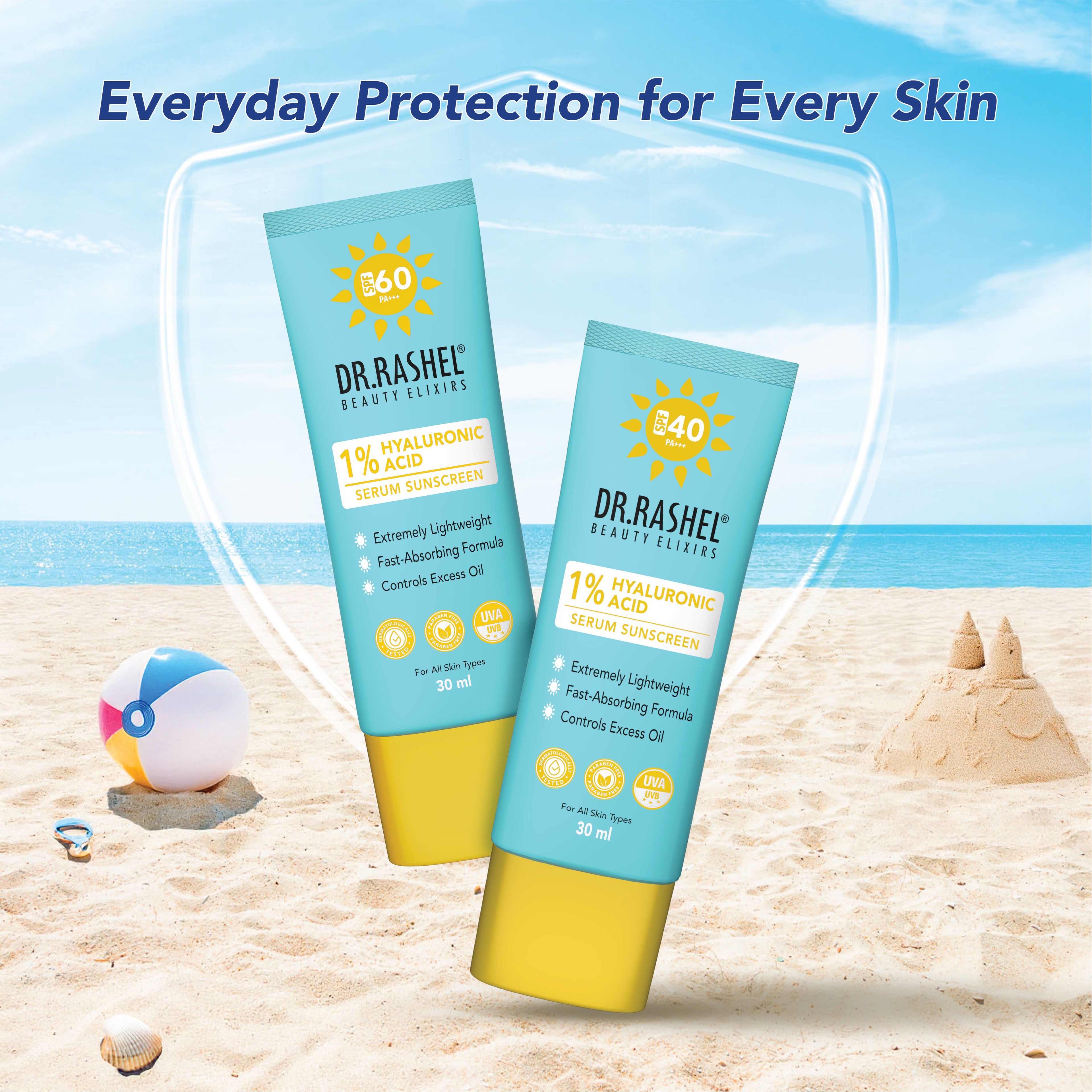 SPF 40 Serum Sunscreen With 1 Percent Hyaluronic Acid