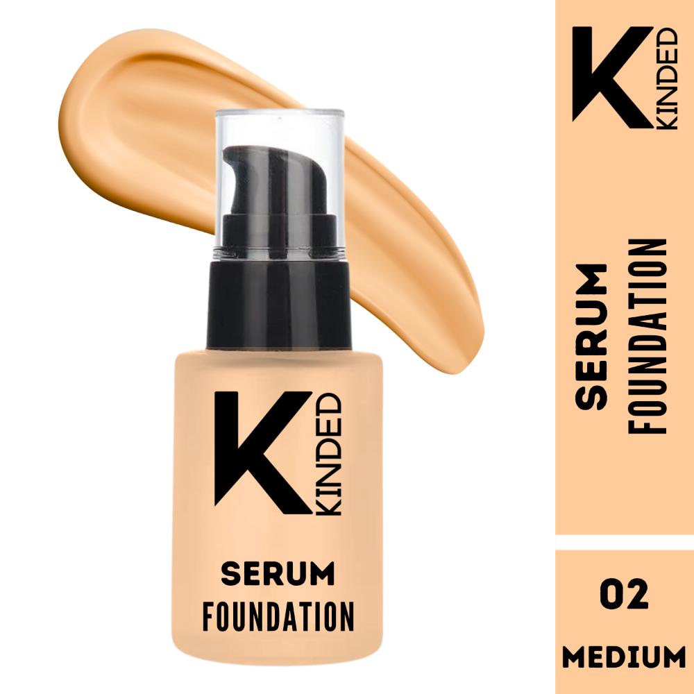 Serum Foundation Makeup With Avocado Oil Vitamin E Goodness - 02 Medium