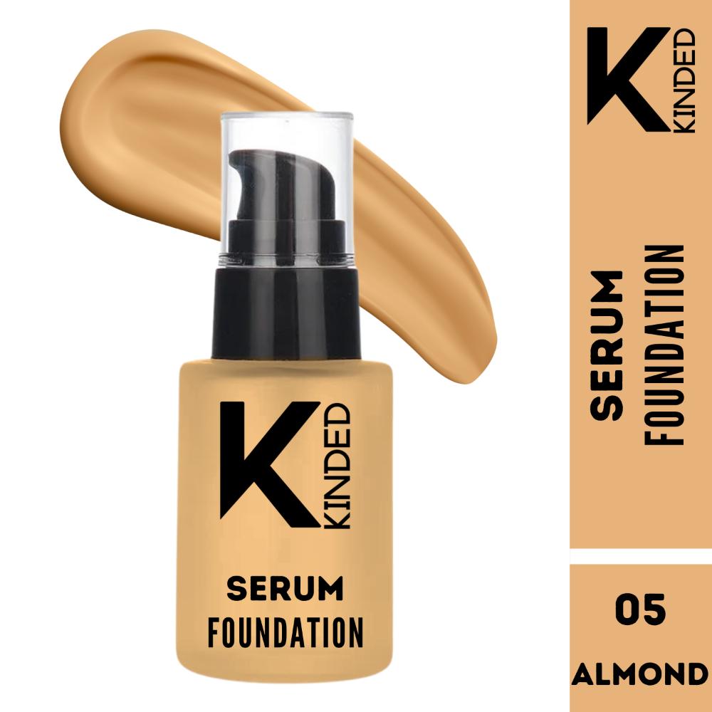 Serum Foundation Makeup With Avocado Oil Vitamin E Goodness - 05 Almond