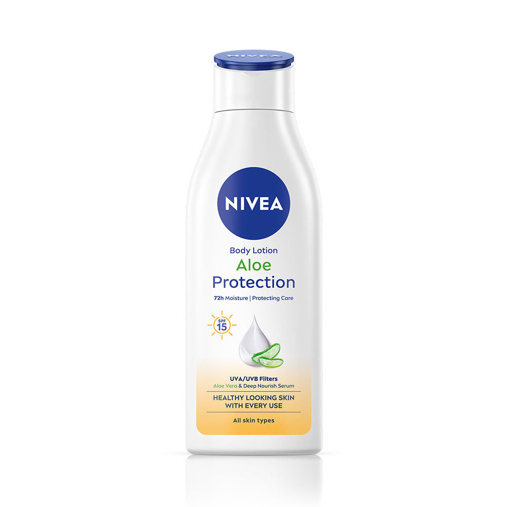 Sunscreen lotion with SPF 15 & ALOEVERA- 5 in 1 COMPLETE CARE for 48H Moisturization - 200ml