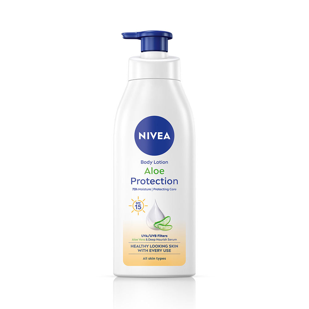 Sunscreen lotion with SPF 15 & ALOEVERA- 5 in 1 COMPLETE CARE for 48H Moisturization