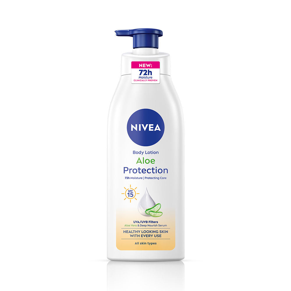 Sunscreen lotion with SPF 15 & ALOEVERA- 5 in 1 COMPLETE CARE for 48H Moisturization