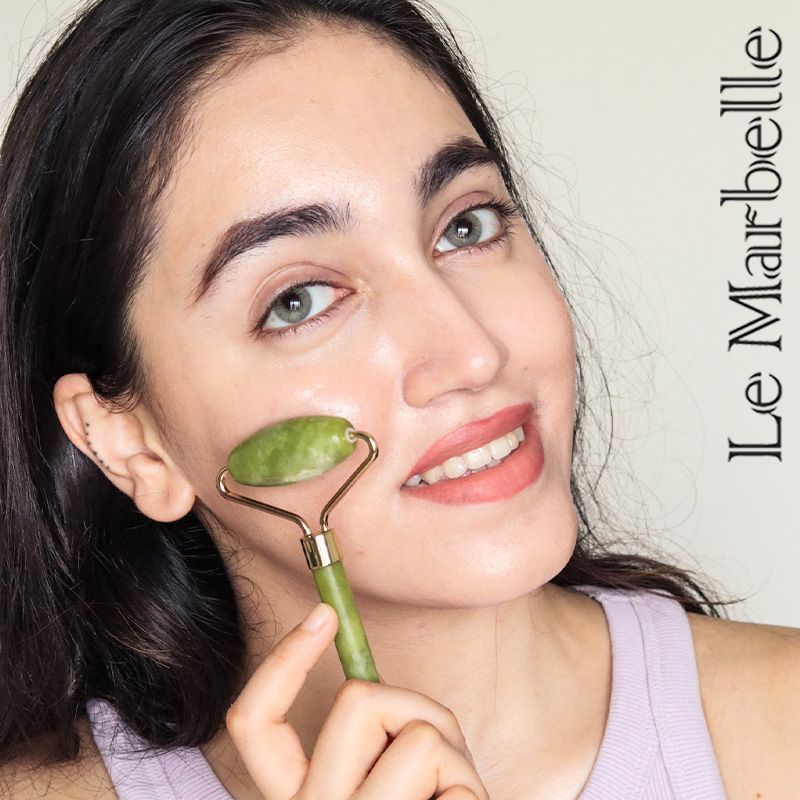 Jade Roller Face Massager Face Roller For Face, Neck Glow & Skin Brightening