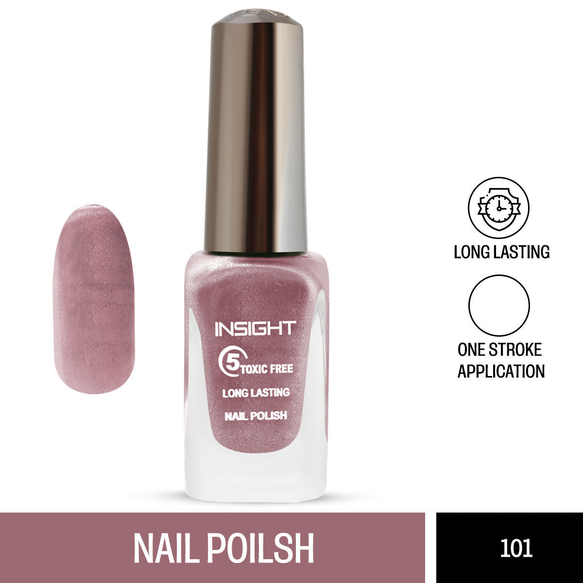 5 Toxic Free long lasting Nail Polish - Color 101