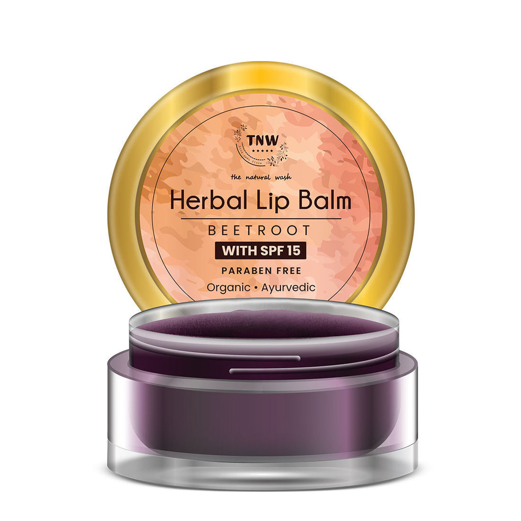 Herbal Beetroot Lip Balm With SPF 15 For Dry & Soft Lips - Non Sticky