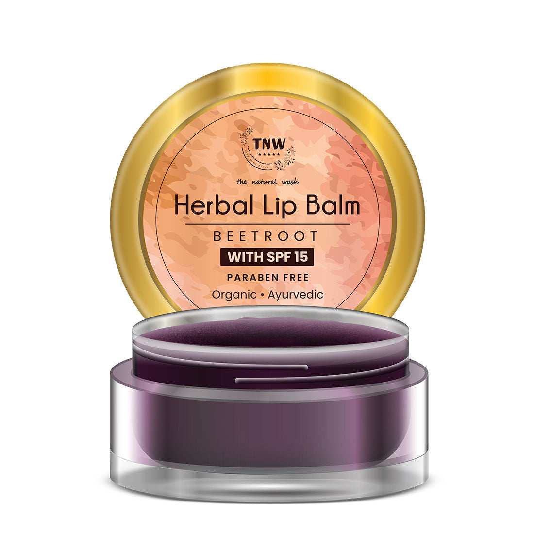 Herbal Beetroot Lip Balm With SPF 15 For Dry & Soft Lips - Non Sticky