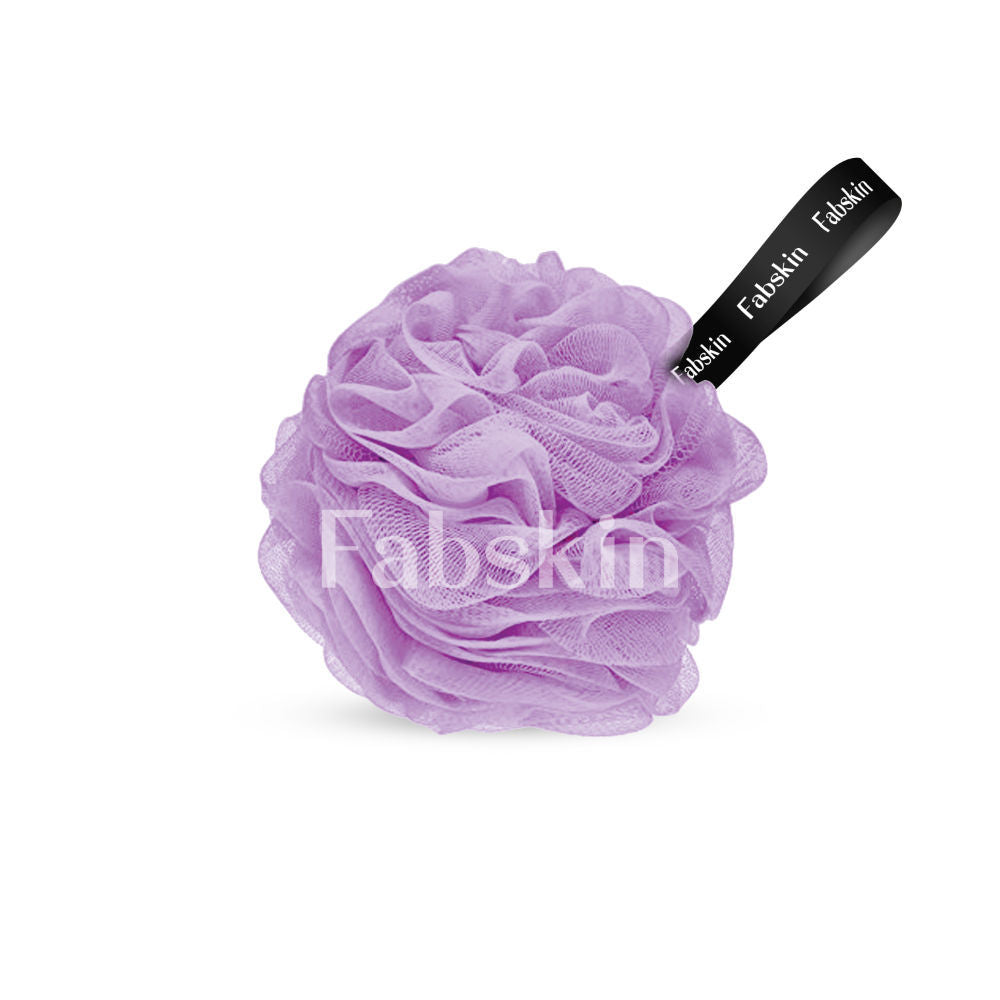 Luxury Bathing Round Loofah Bath Sponge - Purple