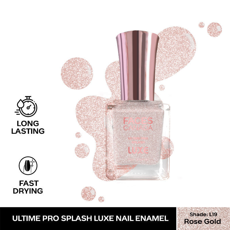 Ultime Pro Splash Luxe Nail Enamel - Rose Gold L19