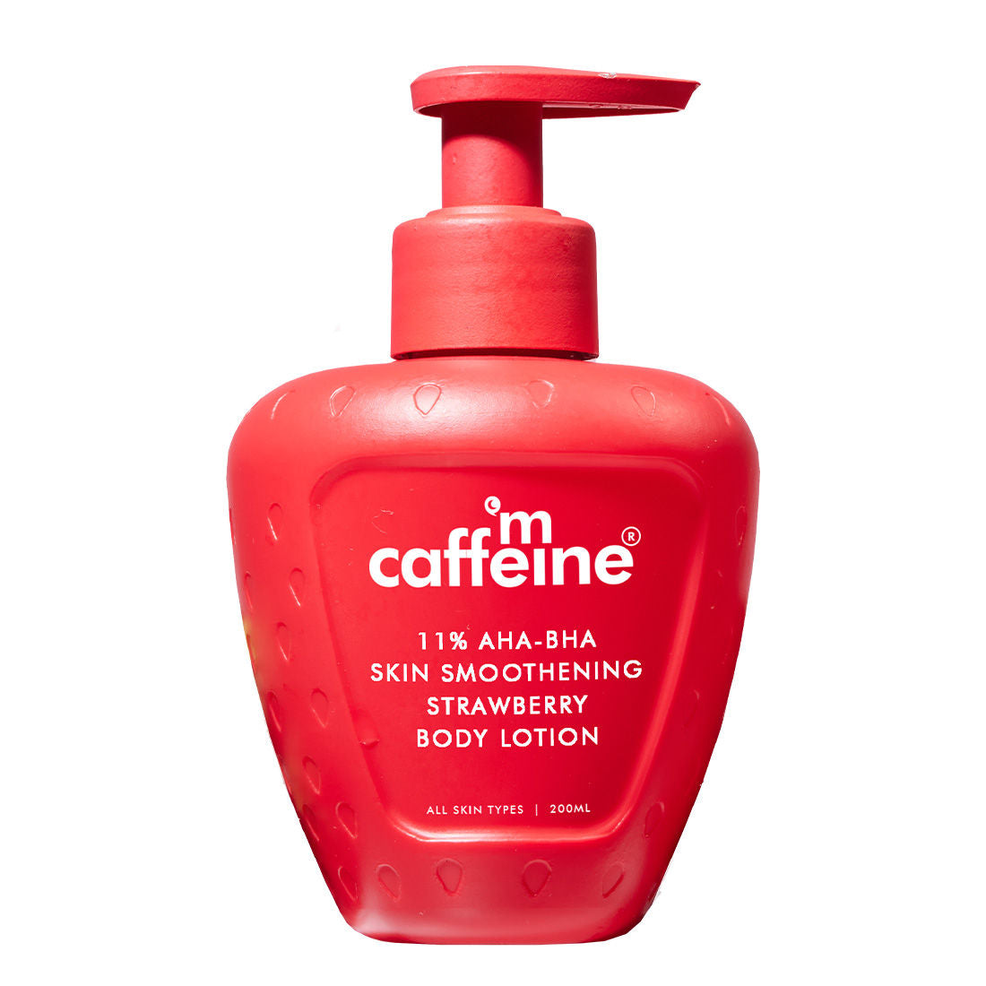 11% AHA BHA Strawberry Body Lotion for Smooth Skin, Gently Exfoliates, 72H Moisturization